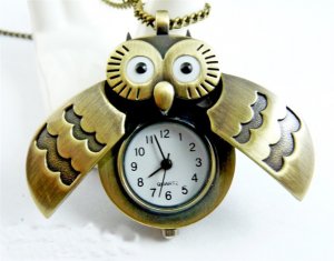 Owl watch necklace BZ32
