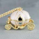Cinderella's pumpkin car necklace