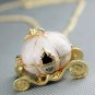 Cinderella's pumpkin car necklace