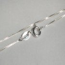 Sterling Silver box 18 inch 1 mm Neckchain