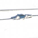 Sterling Silver 20 Inch 8 side 1 mm Snake Neck Chain