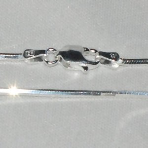 Sterling Silver 18 Inch 4 side 1.5 mm Snake Neck Chain.