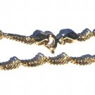 Sterling Silver Vermeil 18 Inch twisted Neck Chain
