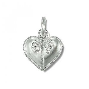 Sterling Silver ORNATE HEART PENDANT