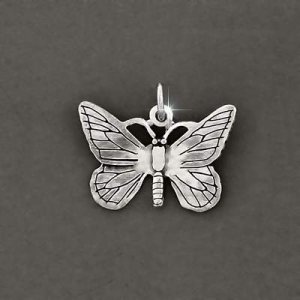 925 Sterling Silver Butterfly Pendant Charm