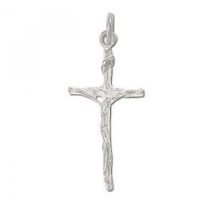 Sterling Silver Elongated Crucifix