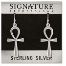 Sterling Silver Ankh Dangle Earring
