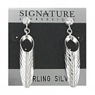 Sterling Silver Diamond cut Half Cone Dangle Post Earring