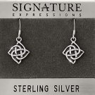 Sterling Silver Celtic Knot Dangle Earring
