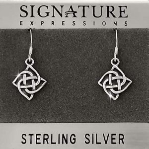 Sterling Silver Celtic Knot Dangle Earring