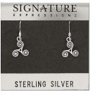 Sterling Silver Celtic Triskele Celtic Earrings