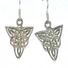 Sterling Silver Celtic Knotted Filigree Dangle Earring