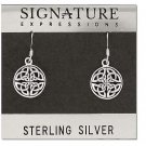 Sterling Silver Celtic Knot Filigree Dangle Earring