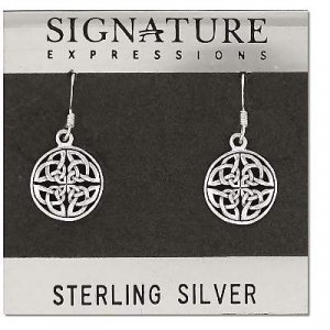 Sterling Silver Celtic Knot Filigree Dangle Earring