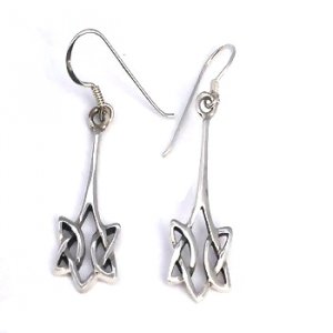 Sterling Silver Celtic Filigree Dangle Earring