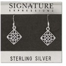 Sterling Silver Celtic knot Filigree Dangle Earring