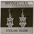Sterling Silver Celtic Filigree Knotted Teardrop Dangle Earrings