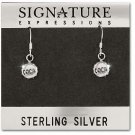 Sterling Silver Coca Bottle Cap Earrings