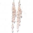 Sterling Silver Rainbow Moonstone Long Dangle Earrings