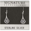 Sterling Silver Celtic Filigree Dangle Earring