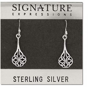 Sterling Silver Celtic Filigree Dangle Earring