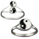 Sterling Silver Yin Yang Ring