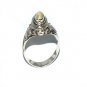 Sterling Silver thin Poison Ring with Genuine MoonStone  5,6,7,8,9,10