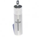 Stainless Steel Stash Pendant with Cross
