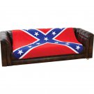 Confederate Rebel Flag Print Fleece Throw