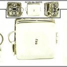 Sterling Silver Bali Square Black Onyx Prayer Box Cremation Urn Pendant Kit