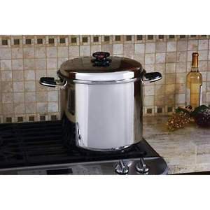 Precise Heat&acirc;�&cent; 24qt 12-Element "Waterless" Stockpot with Steamer Basket