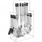 Chef's Secret® 14pc Stainless Steel Kitchen Tool & Gadget Set with Rack