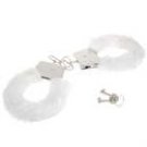 Charming Soft Wrapped Fluffly Love-Cuff Stainless Steel Handcuffs