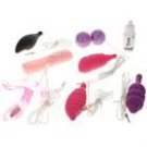 Waterproof 7-Mode Vibrating Body Massagers Set - Color Assorted (5-Piece/2*AAA)