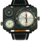 Men's table of men's watch fashion sports the compass thermometer leather