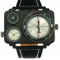 Men's table of men's watch fashion sports the compass thermometer leather