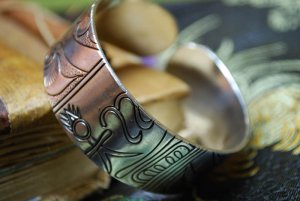 Tibetan Silver totem Bangle