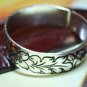 Tibetan Silver three plum Bangle