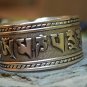 Tibetan Silver om mani pade me hum Bangle