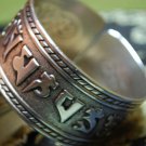 Tibetan Silver om mani pade me hum Bangle