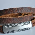 Long Snake Skin Leather Cuff
