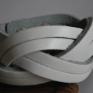 Large White Weaved Cuff