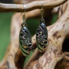 Tibetan Silver Cangshi Huadiao Flower Earrings