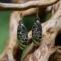 Tibetan Silver Cangshi Huadiao Flower Earrings