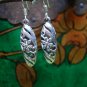 Tibetan Silver Cangshi Huadiao Flower Earrings