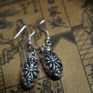 Tibetan Silver Cangshi Huadiao Sun Earrings