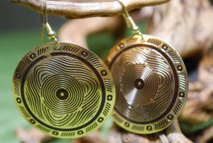 Tibetan Retro wind Round Earrings