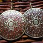 Tibetan Large Golden Sun Earrings