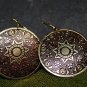 Tibetan Large Golden Sun Earrings