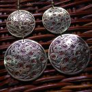 Tibetan Retro Round Earrings